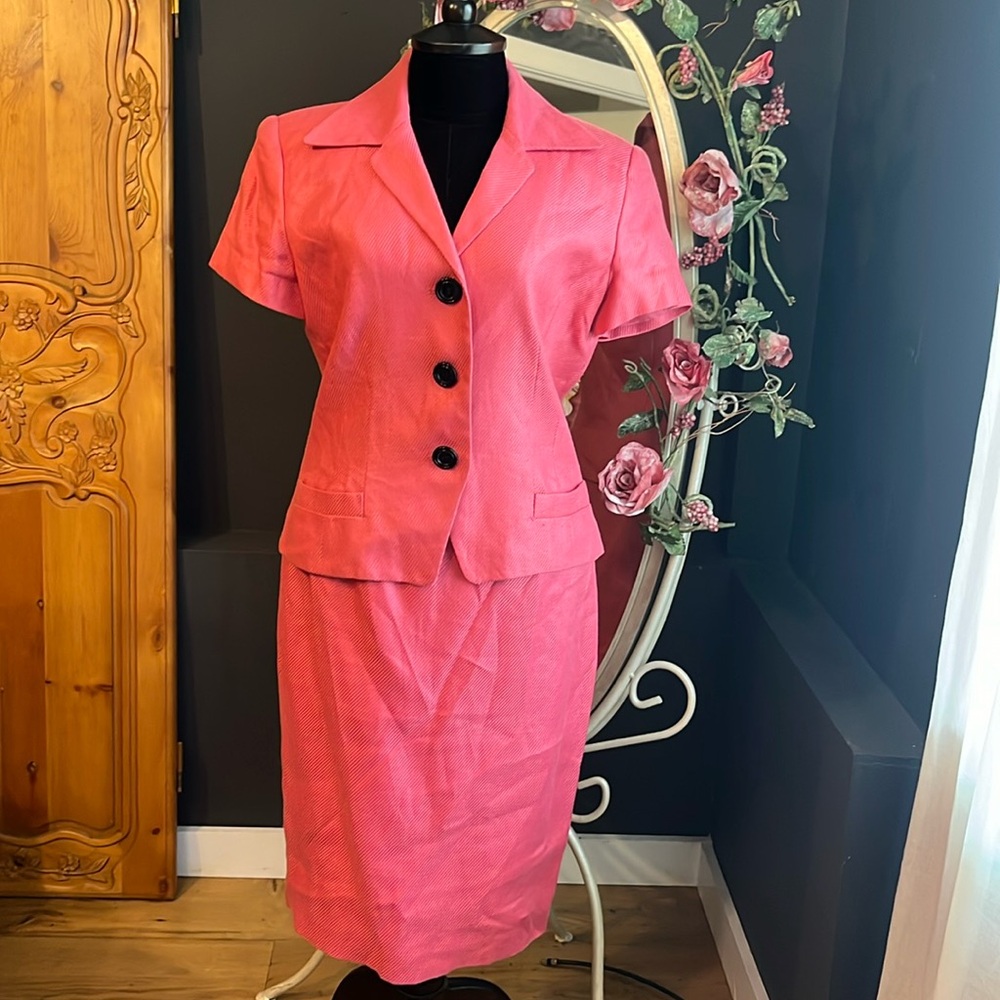 Two piece pink suit